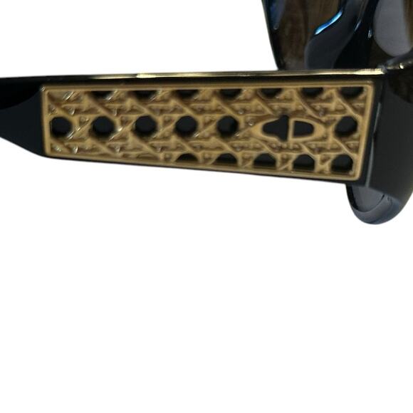 Christian Dior Women’s Black Sunglasses with Gold Bamboo Trim main image 6